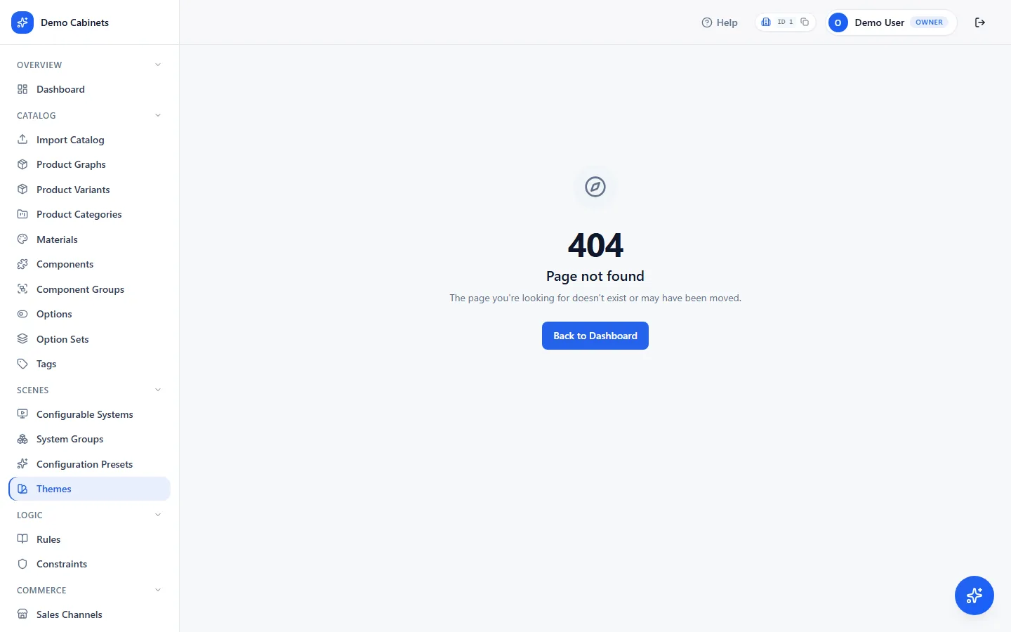 A theme open in the dashboard, showing colour, typography and button settings